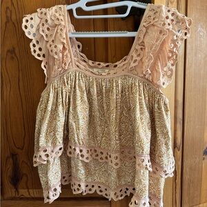 Chic Lace-Accented Women's Blouse
